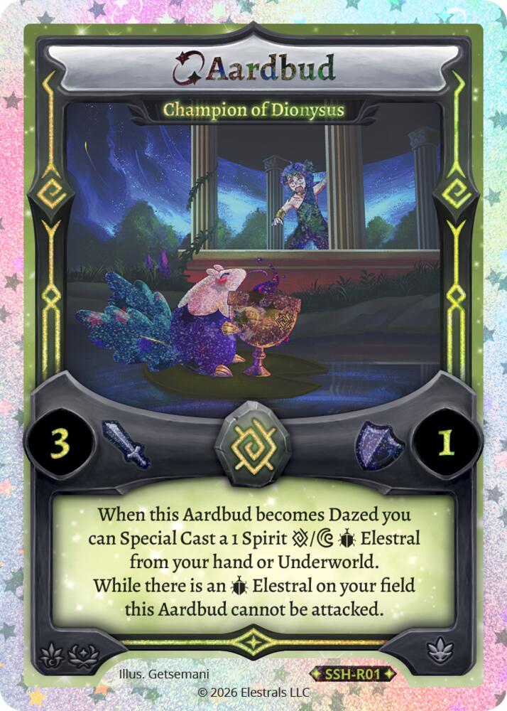 Aardbud - Champion of Dionysus (Stellar), Divine Champions: Snowshade SSH-R01