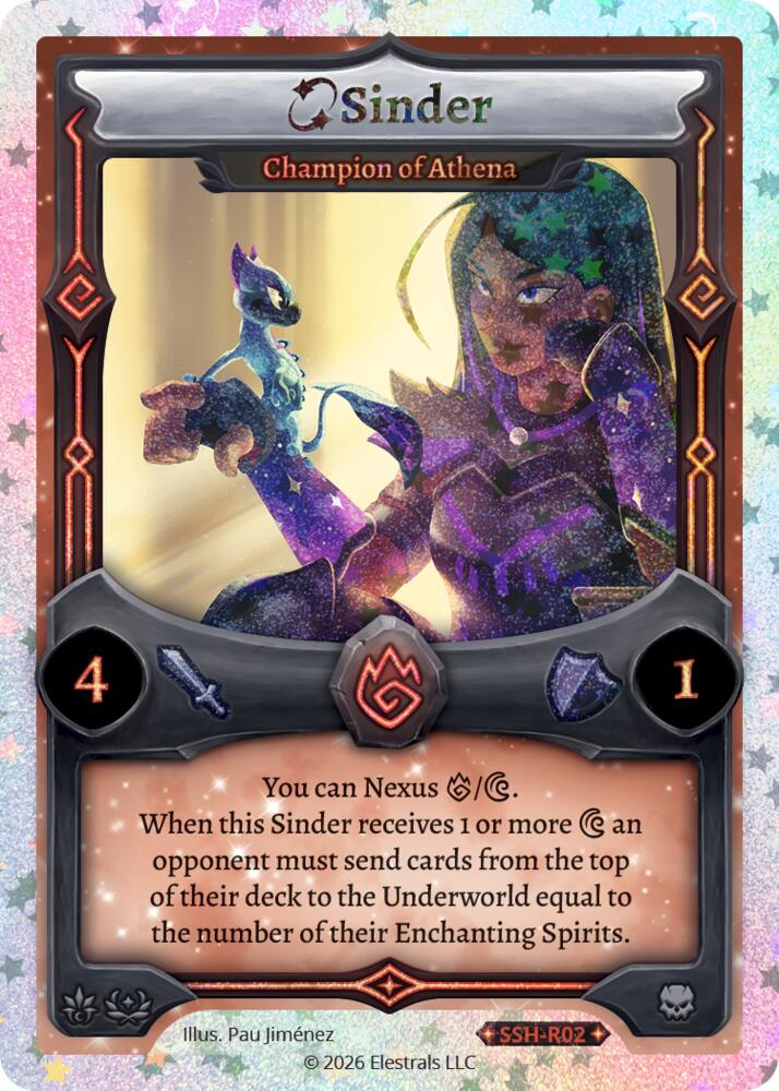 Sinder - Champion of Athena (Stellar), Divine Champions: Snowshade SSH-R02