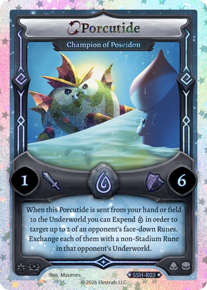 Porcutide - Champion of Poseidon (Stellar), Divine Champions: Snowshade SSH-R03
