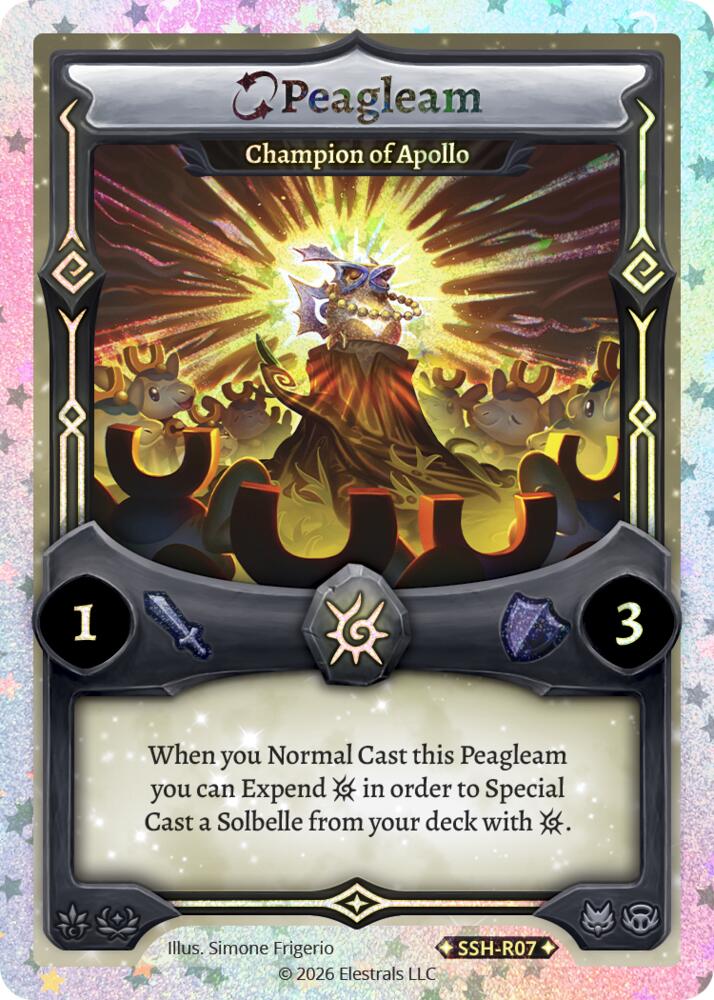 Peagleam - Champion of Apollo (Stellar), Divine Champions: Snowshade SSH-R07