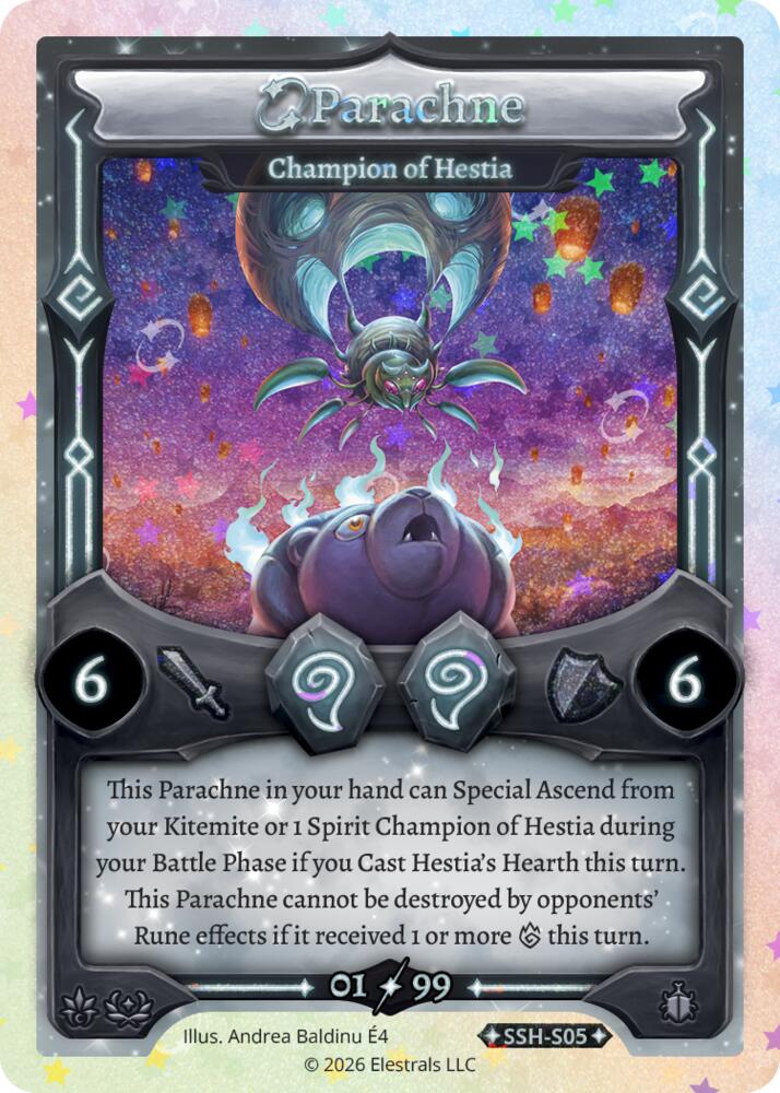 Parachne - Champion of Hestia (Serialized), Divine Champions: Snowshade SSH-S05