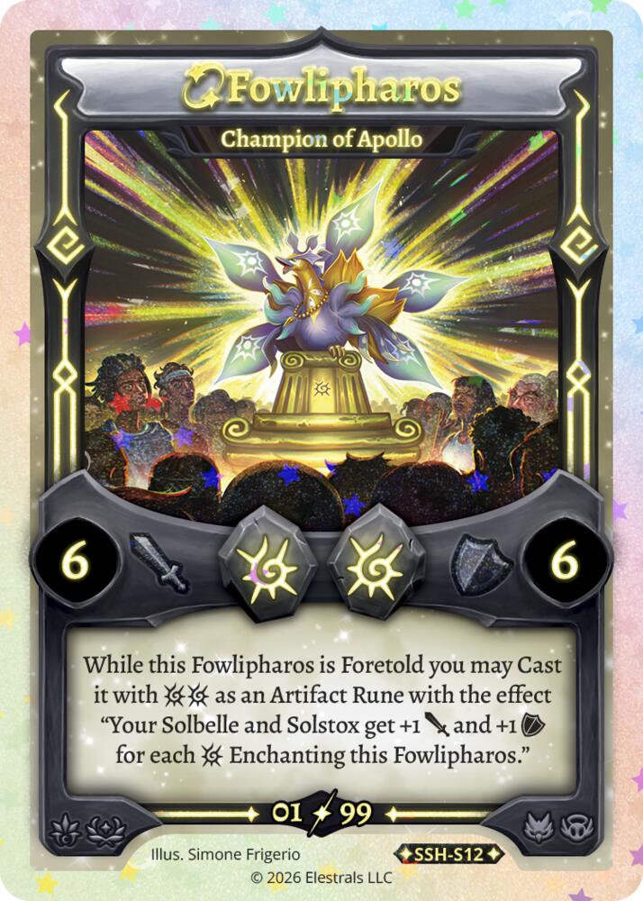 Fowlipharos - Champion of Apollo (Serialized), Divine Champions: Snowshade SSH-S12