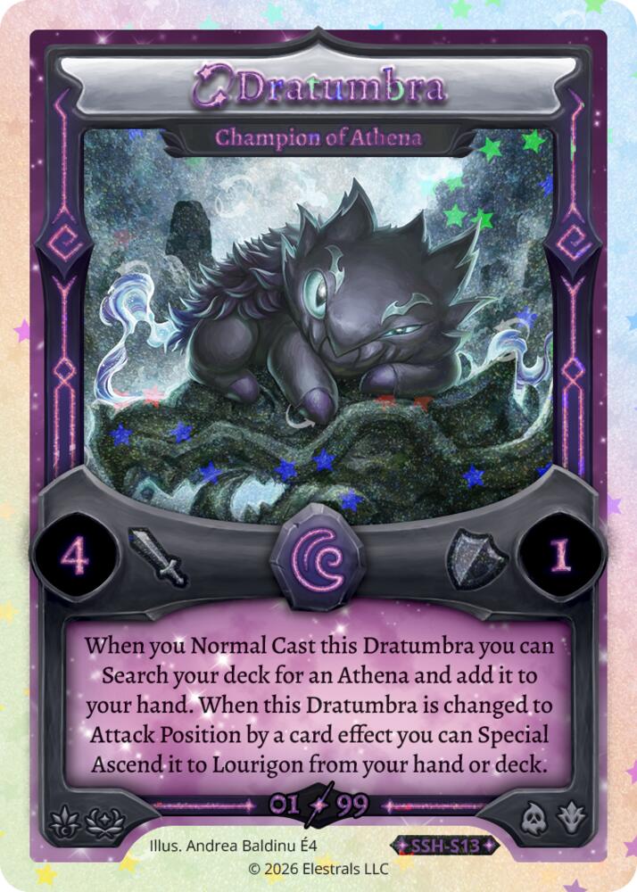 Dratumbra - Champion of Athena (Serialized), Divine Champions: Snowshade SSH-S13