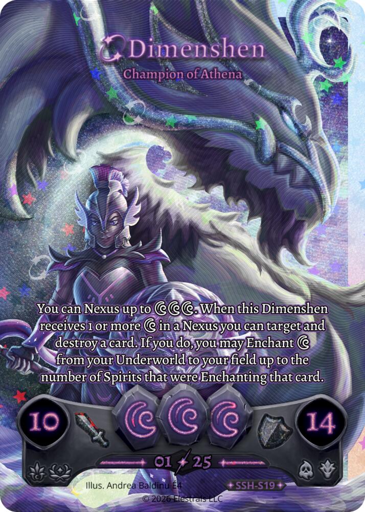 Dimenshen - Champion of Athena (Serialized), Divine Champions: Snowshade SSH-S19