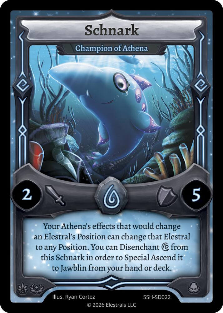 Schnark - Champion of Athena, Divine Champions: Snowshade Starter Decks SSH-SD022