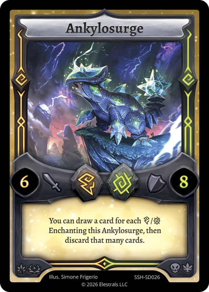 Ankylosurge, Divine Champions: Snowshade Starter Decks SSH-SD026