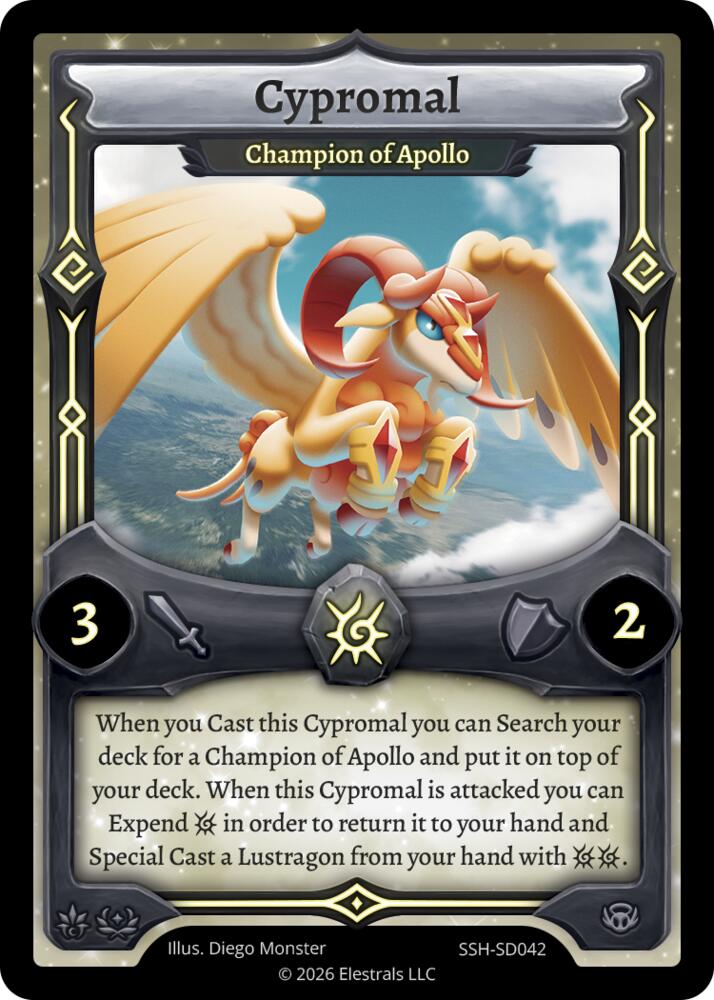 Cypromal - Champion of Apollo, Divine Champions: Snowshade Starter Decks SSH-SD042