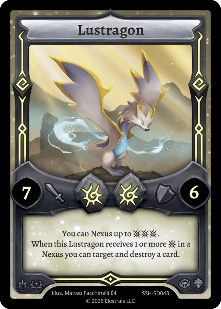 Lustragon, Divine Champions: Snowshade Starter Decks SSH-SD043