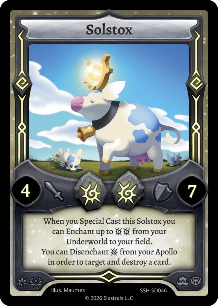 Solstox, Divine Champions: Snowshade Starter Decks SSH-SD046