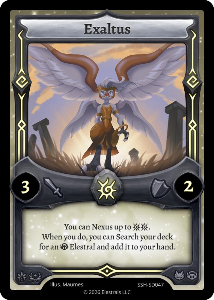 Exaltus, Divine Champions: Snowshade Starter Decks SSH-SD047