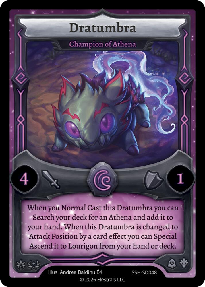 Dratumbra - Champion of Athena, Divine Champions: Snowshade Starter Decks SSH-SD048