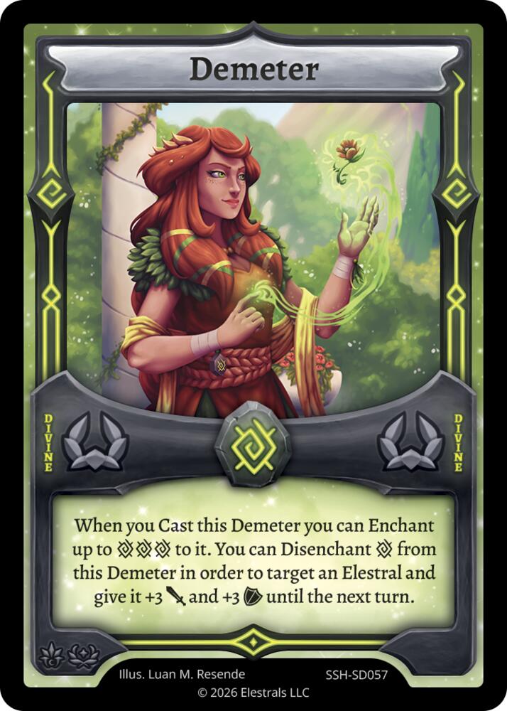 Demeter, Divine Champions: Snowshade Starter Decks SSH-SD057