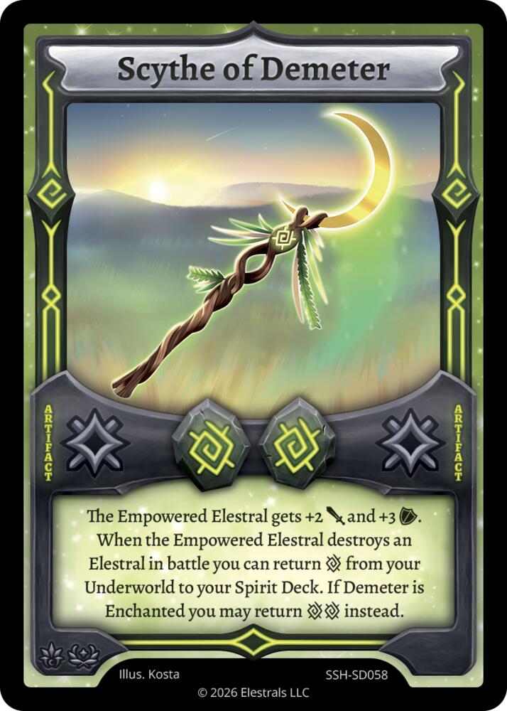 Scythe of Demeter, Divine Champions: Snowshade Starter Decks SSH-SD058