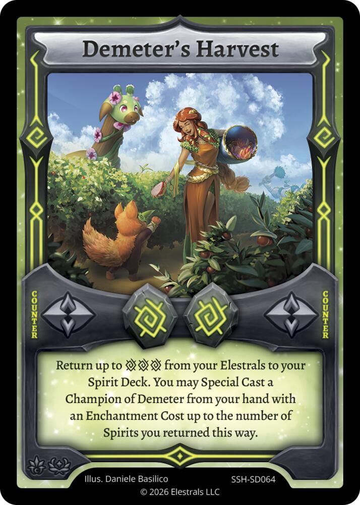 Demeter's Harvest, Divine Champions: Snowshade Starter Decks SSH-SD064