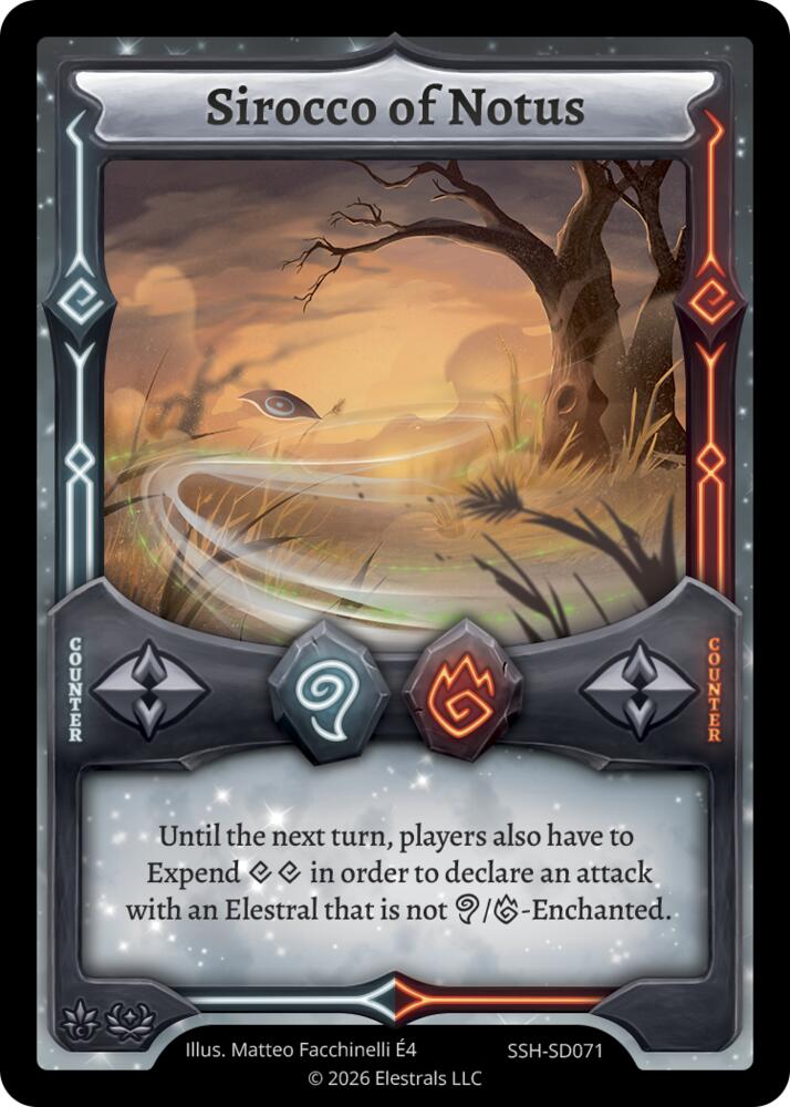 Sirocco of Notus, Divine Champions: Snowshade Starter Decks SSH-SD071