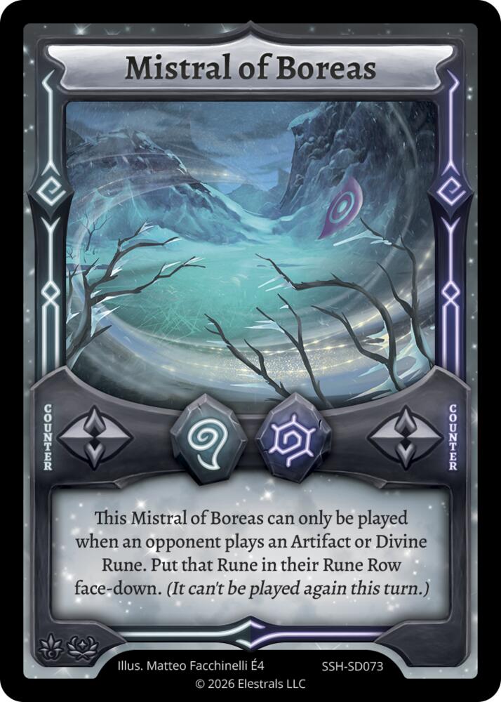 Mistral of Boreas, Divine Champions: Snowshade Starter Decks SSH-SD073