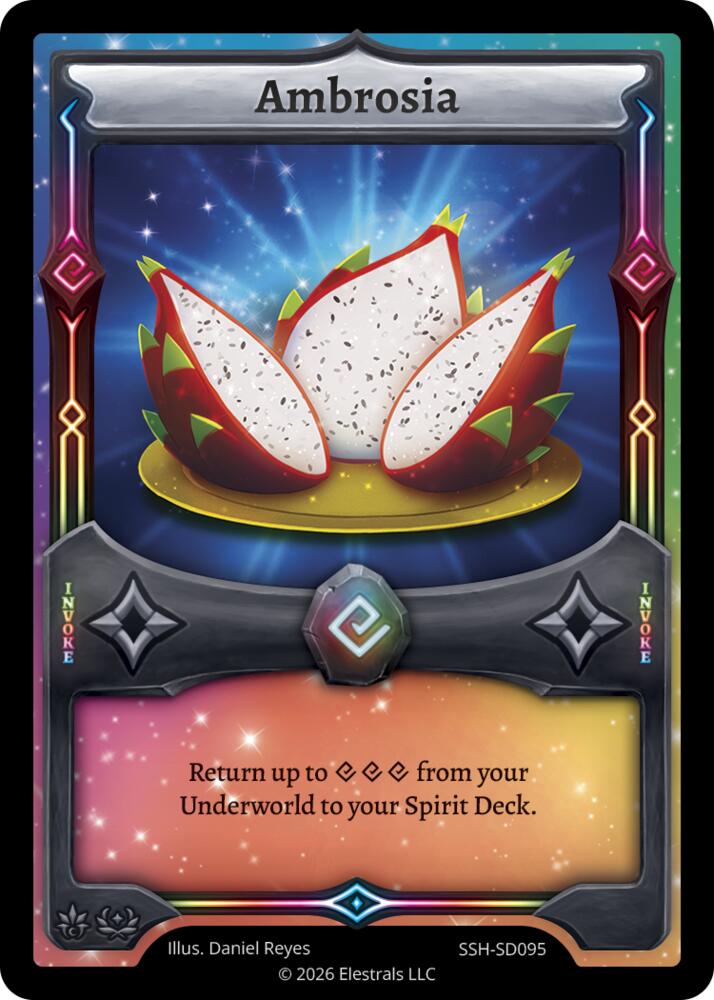 Ambrosia, Divine Champions: Snowshade Starter Decks SSH-SD095
