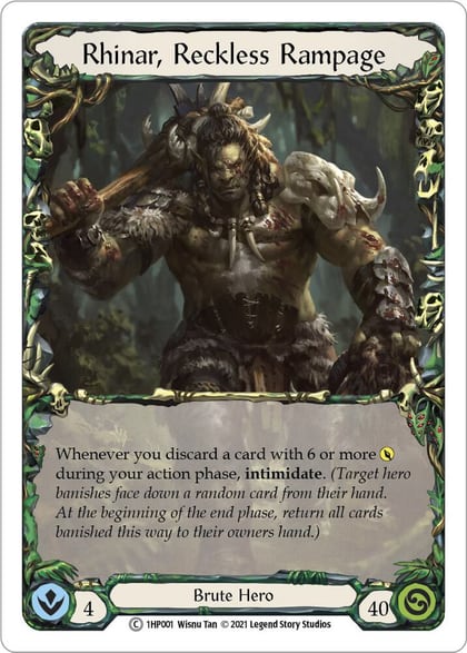 Rhinar, Reckless Rampage, History Pack Vol.1 1HP001