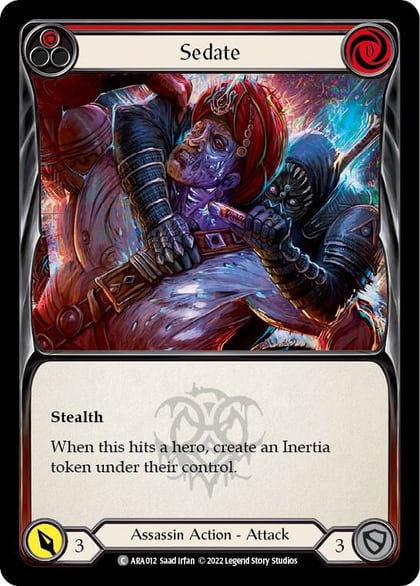 Sedate (Red), Blitz Deck: Outsiders - Arakni ARA012
