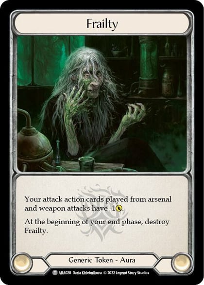 Frailty, Blitz Deck: Outsiders - Arakni ARA028