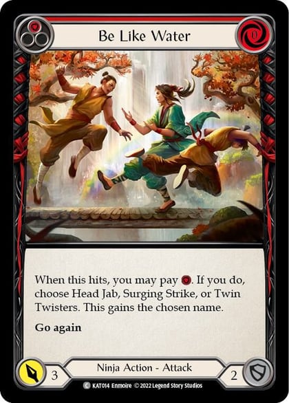 Be Like Water (Red), Blitz Deck: Outsiders - Katsu KAT014