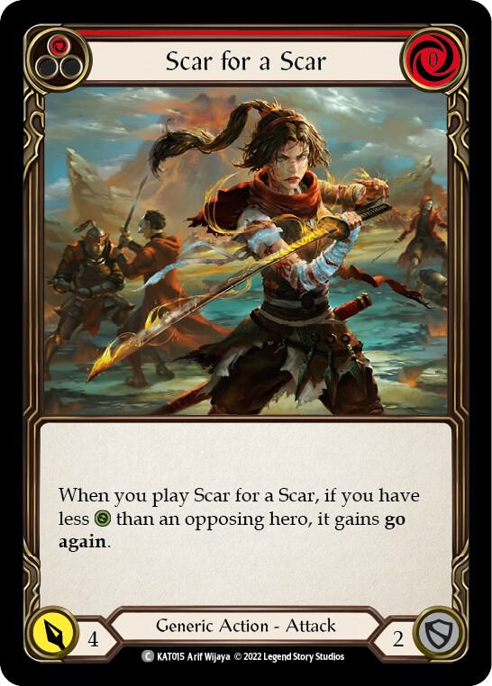 Scar for a Scar (Red), Blitz Deck: Outsiders - Katsu KAT015
