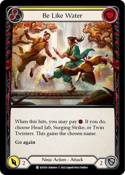 Be Like Water (Yellow), Blitz Deck: Outsiders - Katsu KAT020