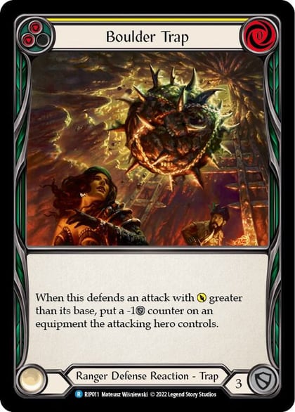 Boulder Trap (Yellow), Blitz Deck: Outsiders - Riptide RIP011