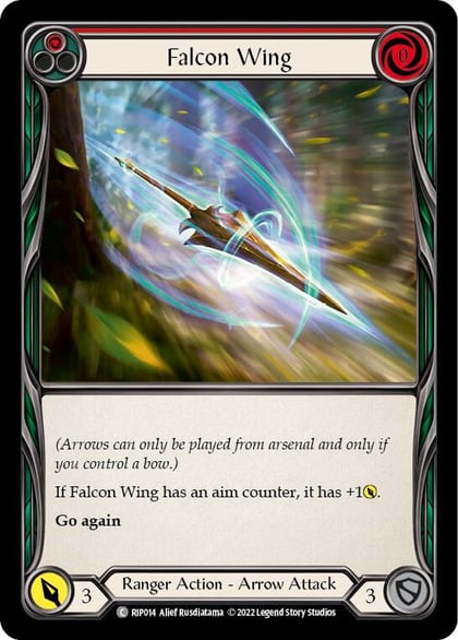 Falcon Wing (Red), Blitz Deck: Outsiders - Riptide RIP014