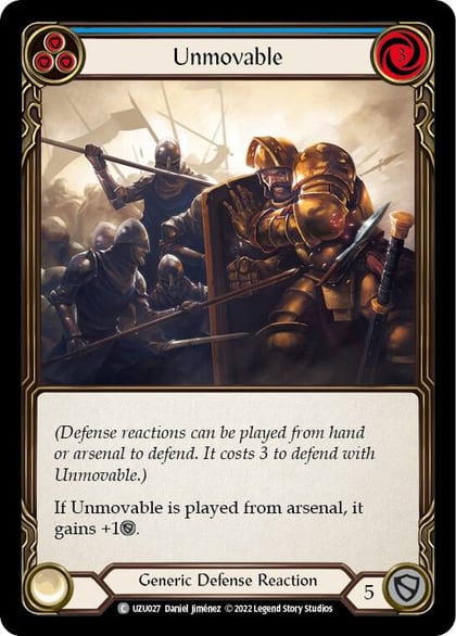 Unmovable (Blue), Blitz Deck: Outsiders - Uzuri UZU027