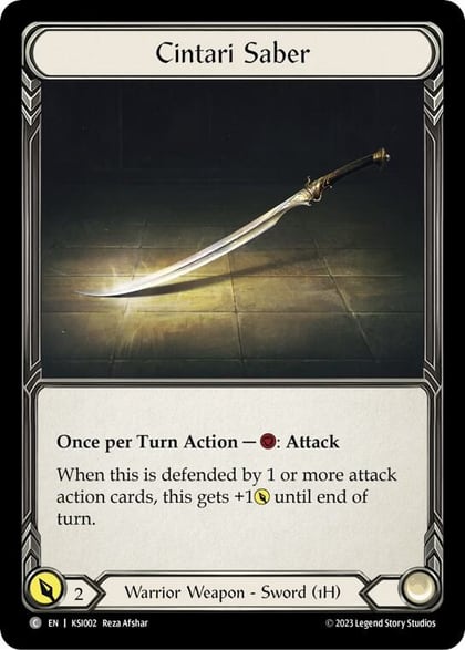 Cintari Saber, Blitz Deck: Heavy Hitters - Kassai KSI002