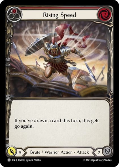 Rising Speed (Red), Blitz Deck: Heavy Hitters - Kassai KSI010