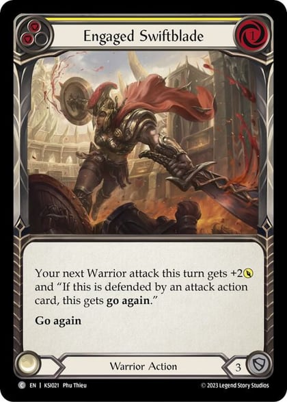 Engaged Swiftblade (Yellow), Blitz Deck: Heavy Hitters - Kassai KSI021