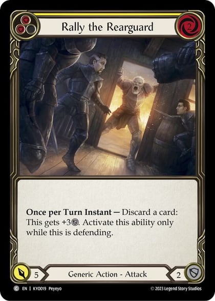Rally the Rearguard (Yellow), Blitz Deck: Heavy Hitters - Kayo KYO019
