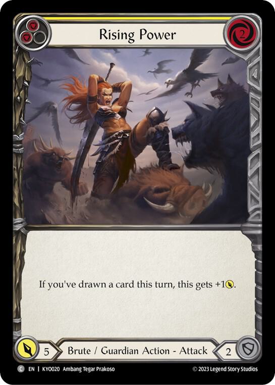 Rising Power (Yellow), Blitz Deck: Heavy Hitters - Kayo KYO020