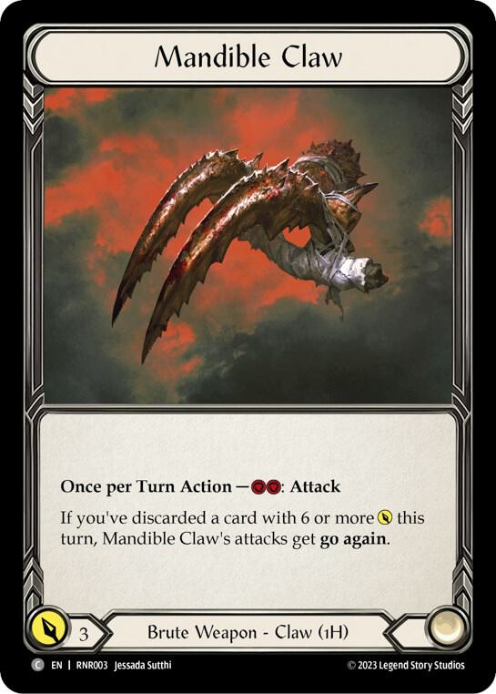 Mandible Claw, Blitz Deck: Heavy Hitters - Rhinar RNR003