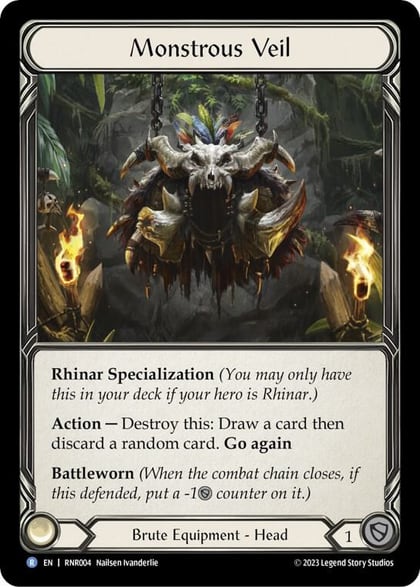 Monstrous Veil, Blitz Deck: Heavy Hitters - Rhinar RNR004