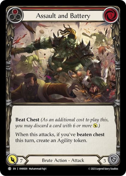 Assault and Battery (Red), Blitz Deck: Heavy Hitters - Rhinar RNR009