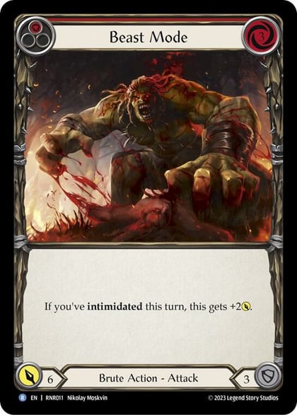 Beast Mode (Red), Blitz Deck: Heavy Hitters - Rhinar RNR011