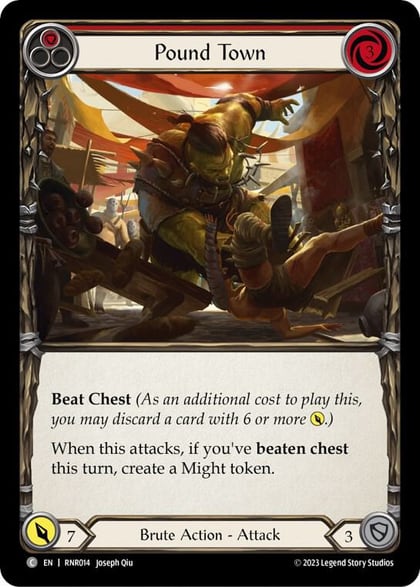 Pound Town (Red), Blitz Deck: Heavy Hitters - Rhinar RNR014
