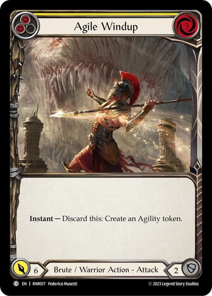 Agile Windup (Yellow), Blitz Deck: Heavy Hitters - Rhinar RNR017
