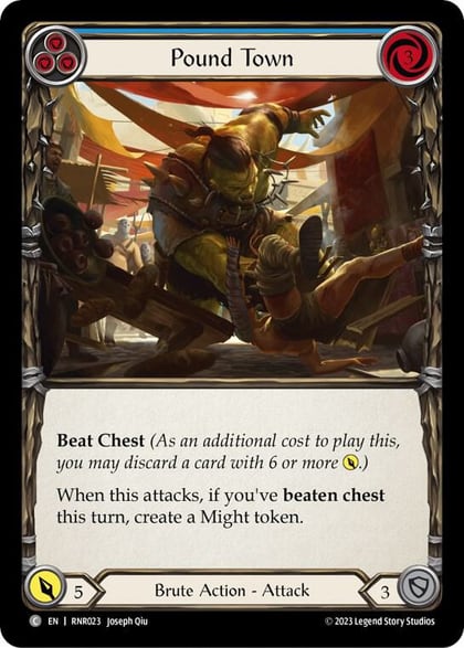 Pound Town (Blue), Blitz Deck: Heavy Hitters - Rhinar RNR023