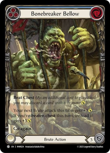 Bonebreaker Bellow (Blue), Blitz Deck: Heavy Hitters - Rhinar RNR024