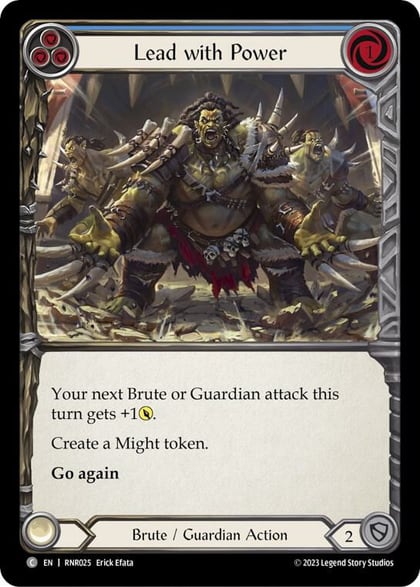 Lead with Power (Blue), Blitz Deck: Heavy Hitters - Rhinar RNR025