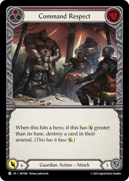 Command Respect (Red), Blitz Deck: Heavy Hitters - Betsy BET008