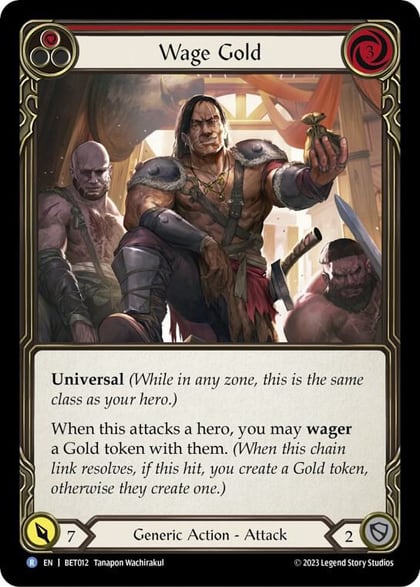 Wage Gold (Red), Blitz Deck: Heavy Hitters - Betsy BET012