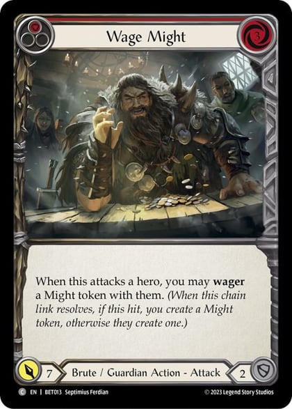 Wage Might (Red), Blitz Deck: Heavy Hitters - Betsy BET013