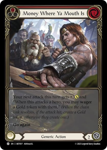 Money Where Ya Mouth Is (Red), Blitz Deck: Heavy Hitters - Betsy BET017
