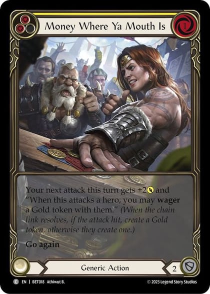 Money Where Ya Mouth Is (Yellow), Blitz Deck: Heavy Hitters - Betsy BET018