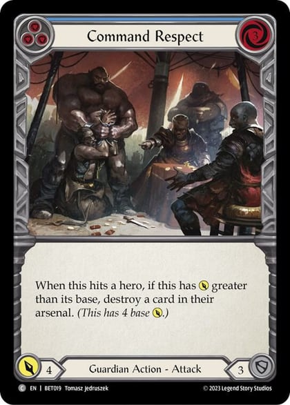 Command Respect (Blue), Blitz Deck: Heavy Hitters - Betsy BET019